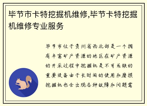 毕节市卡特挖掘机维修,毕节卡特挖掘机维修专业服务